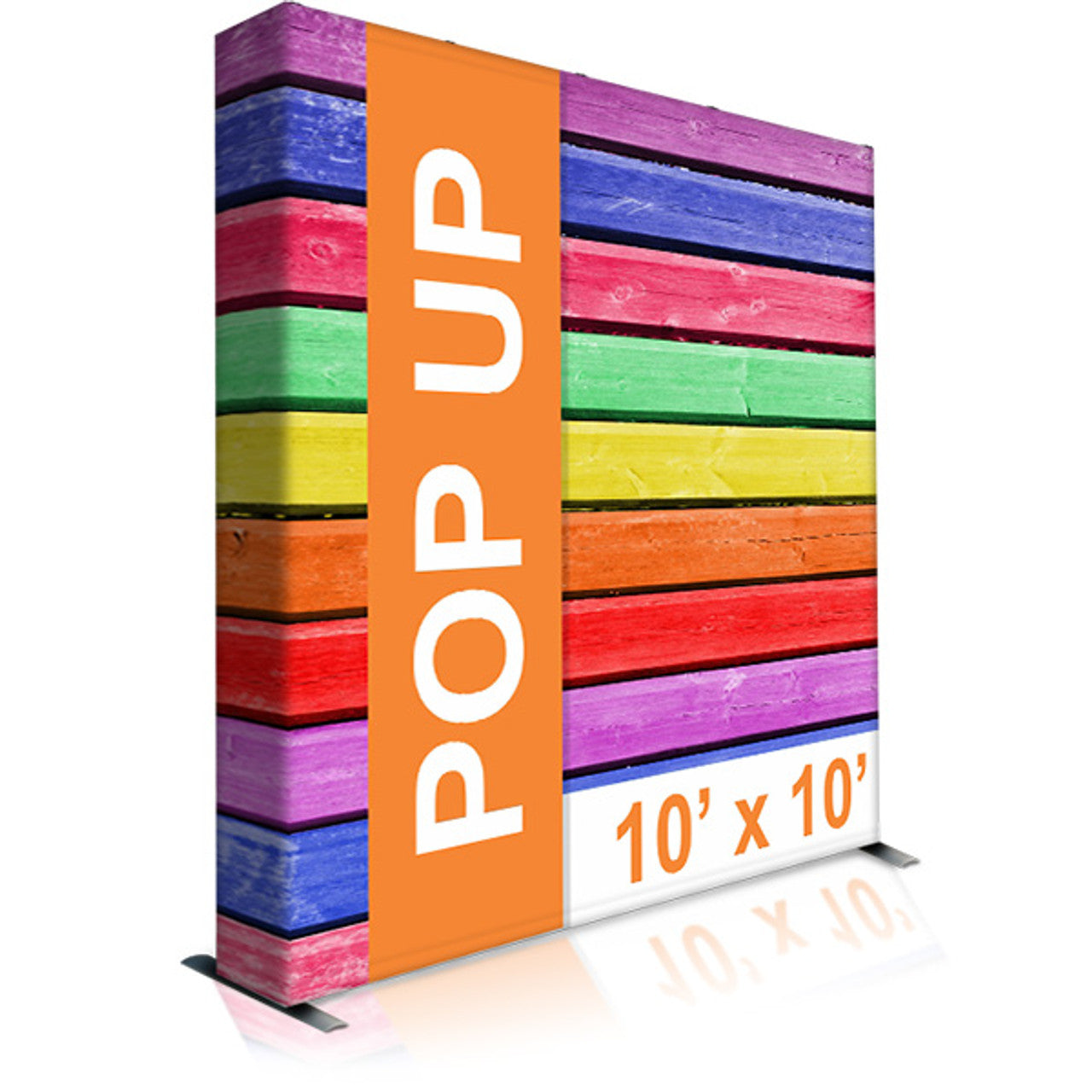 Pop Up Fabric Backdrop - 10' x 10' (Covered Edges)