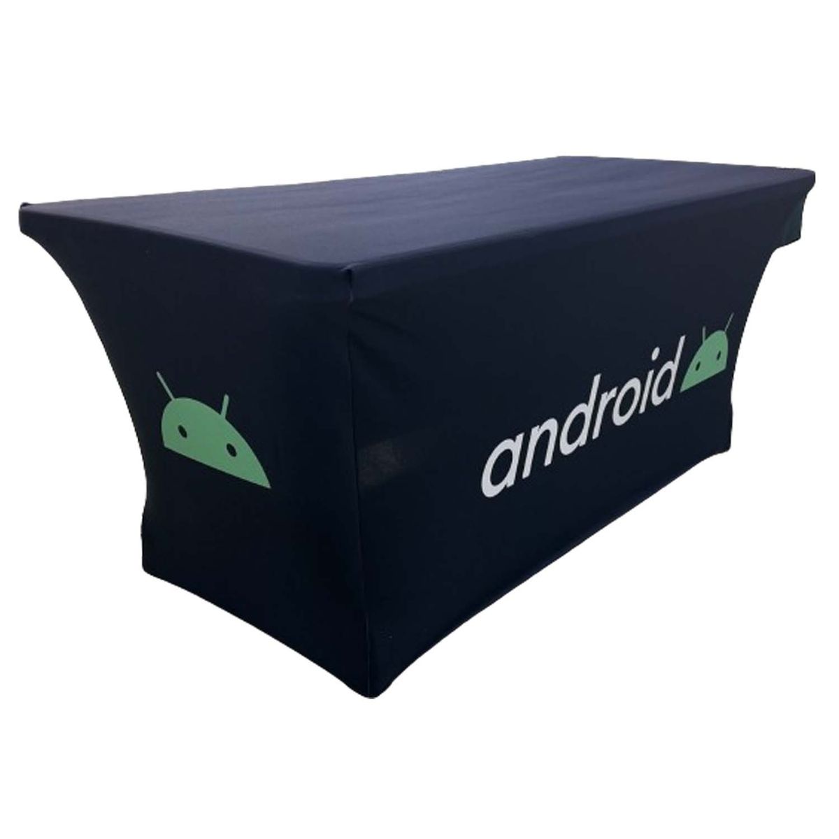 *3 DAY RUSH* Stretch Tablecloth - 6' Table - 4 Sides (Closed Back)