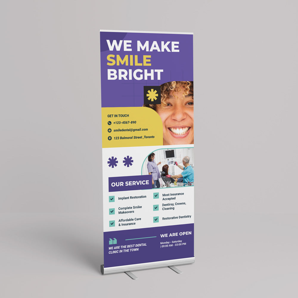 *3 DAY RUSH* Retractable Banner - 33" x 77"