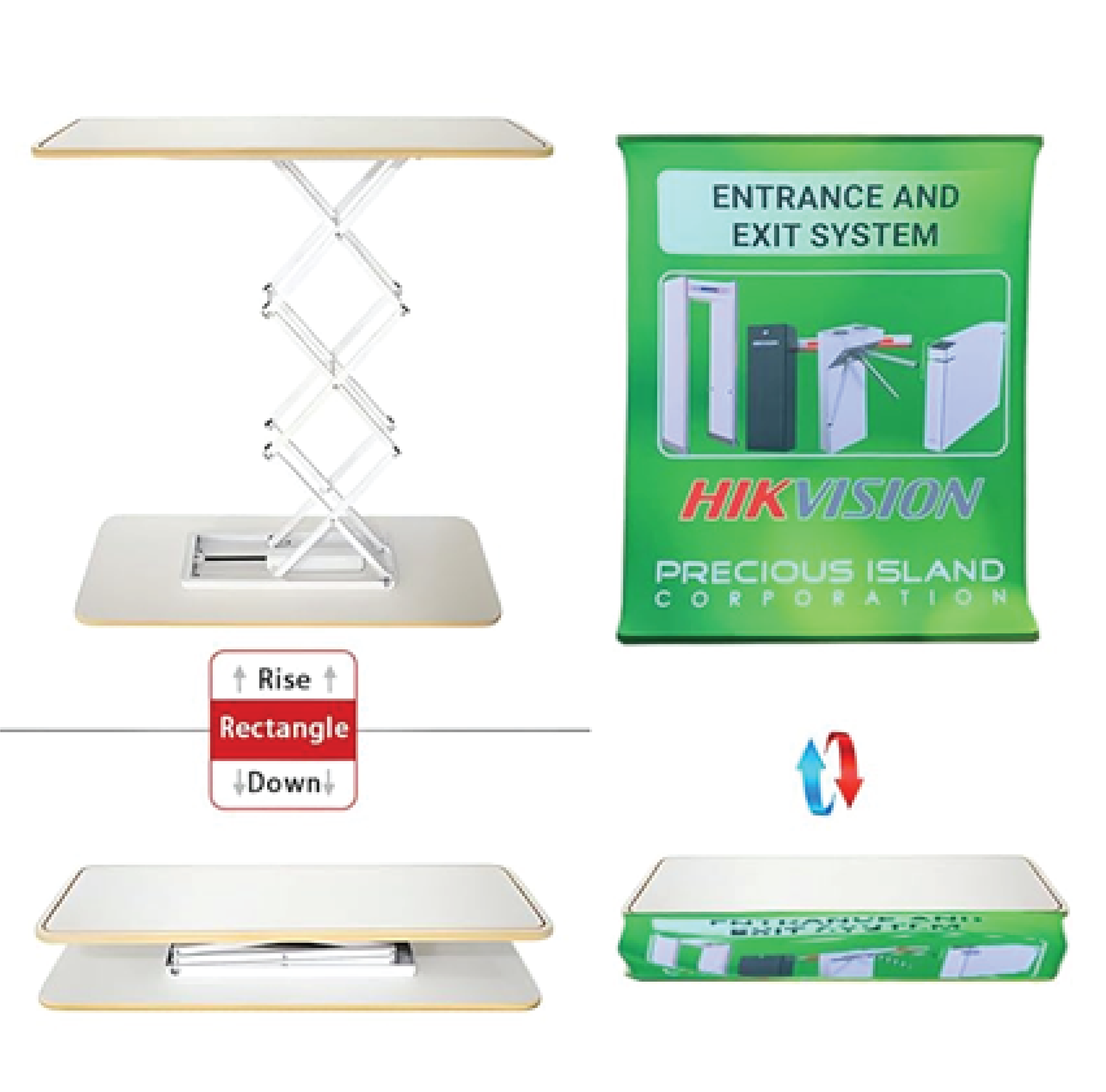 Pop Up Table - Rectangle